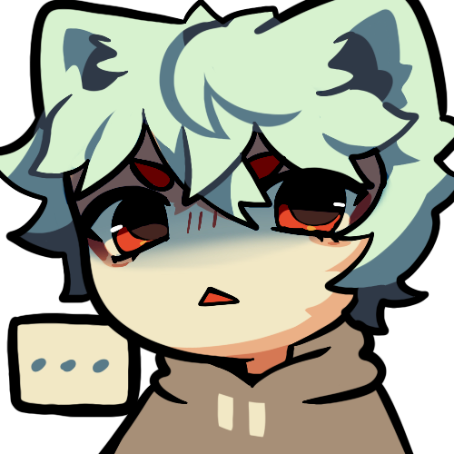 Catboy Sticker (Original Character) "Looking Disgusted"