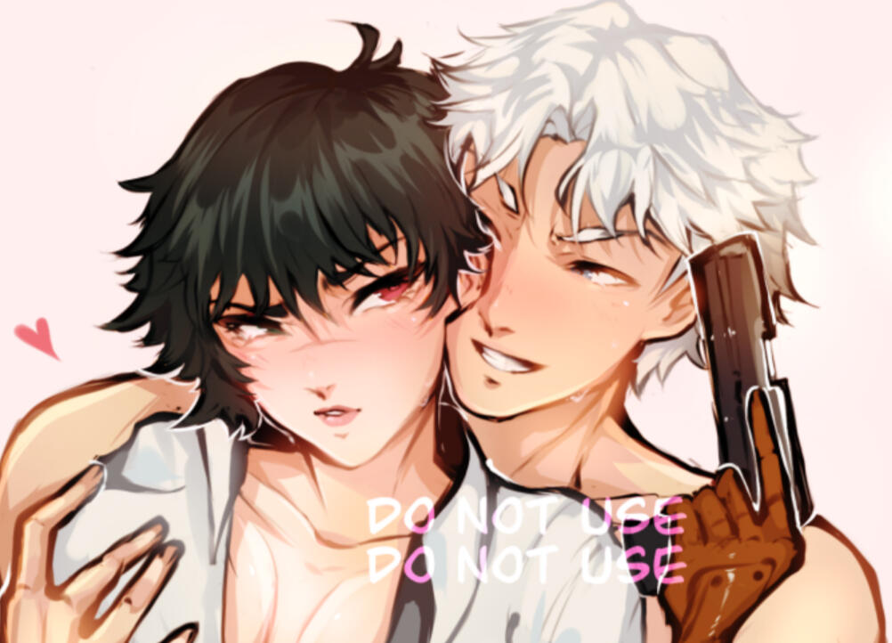 Dante X Lady NSFW Example Piece (Cropped) ("Dante" and "Lady" From Devil May Cry series)